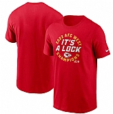 Men's Kansas City Chiefs Red 2023 AFC West Division Champions Locker Room Trophy Collection T-Shirt,baseball caps,new era cap wholesale,wholesale hats
